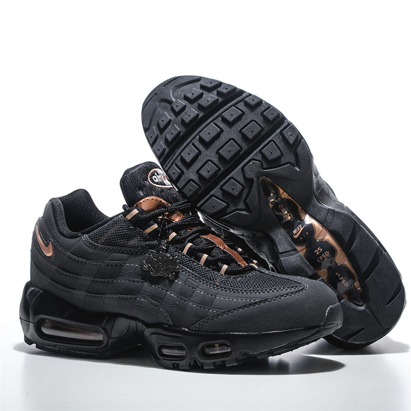 Men's Hot sale Running weapon Air Max 95 Black Shoes 086